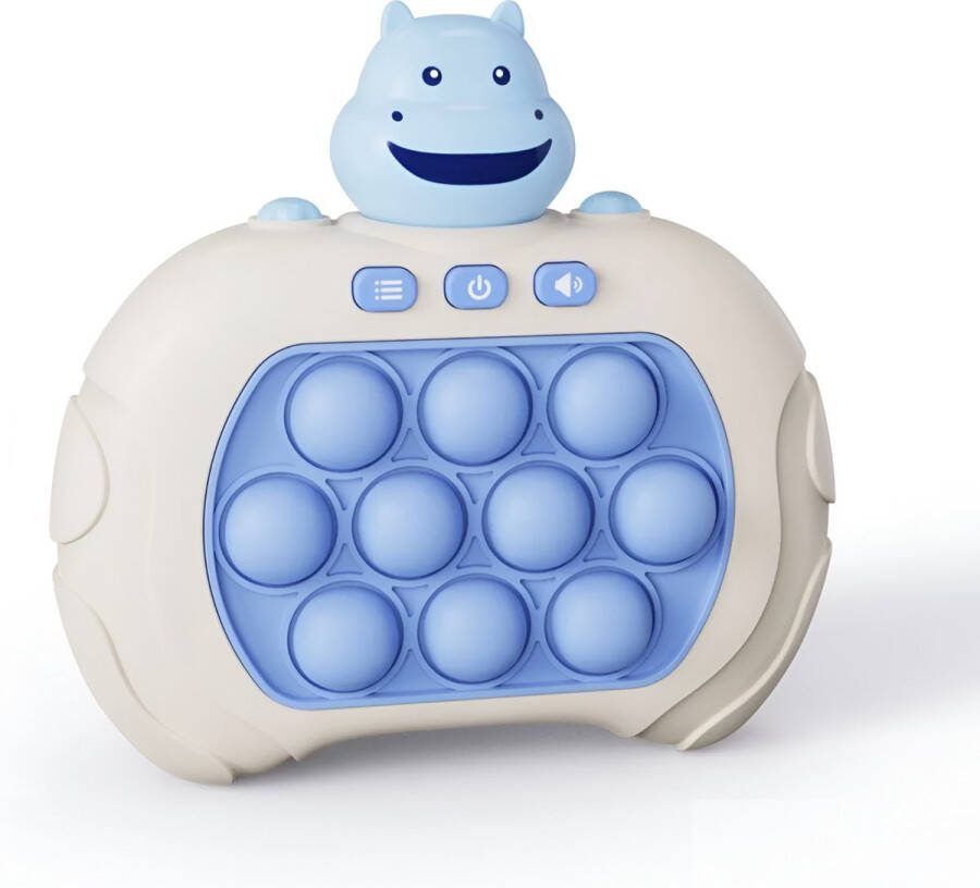 Pop It Game Controller Fidget Toy Spel Quick Push Pop or Flop Montessori Anti Stress Speelgoed Nijlpaard