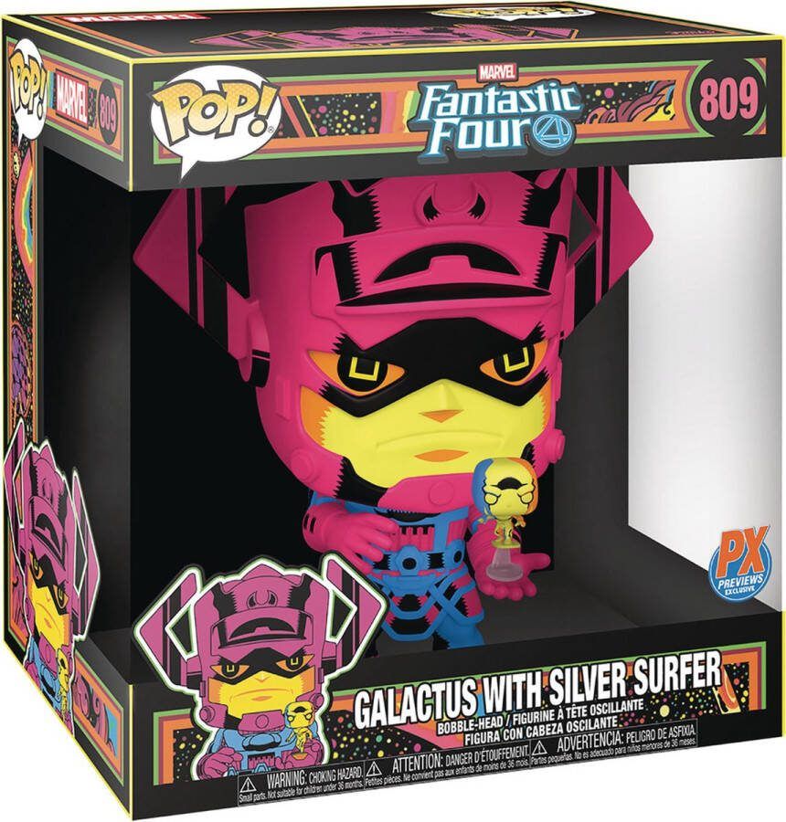 Marvel Funko Fantastic Four Super Sized Jumbo POP! Galactus With Silver Surfer Previews Exclusive 25 cm Verzamelfiguur Multicolours