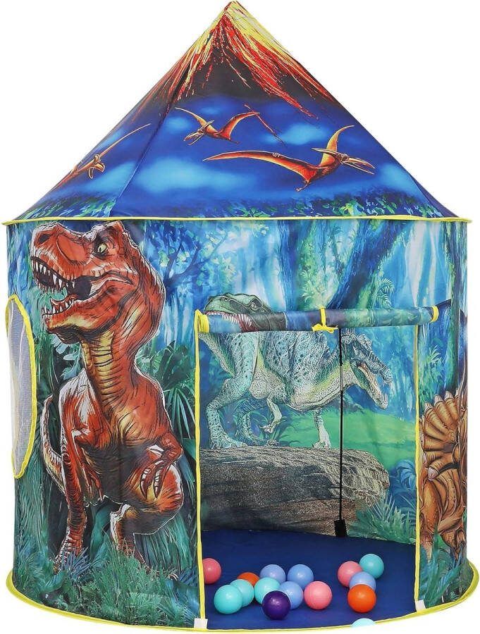 Pop-up Dinosaurus Speeltent voor Binnen en Buiten Kindertent met Speelhuis voor de Kinderkamer Meisjes en Jongens Kindertent