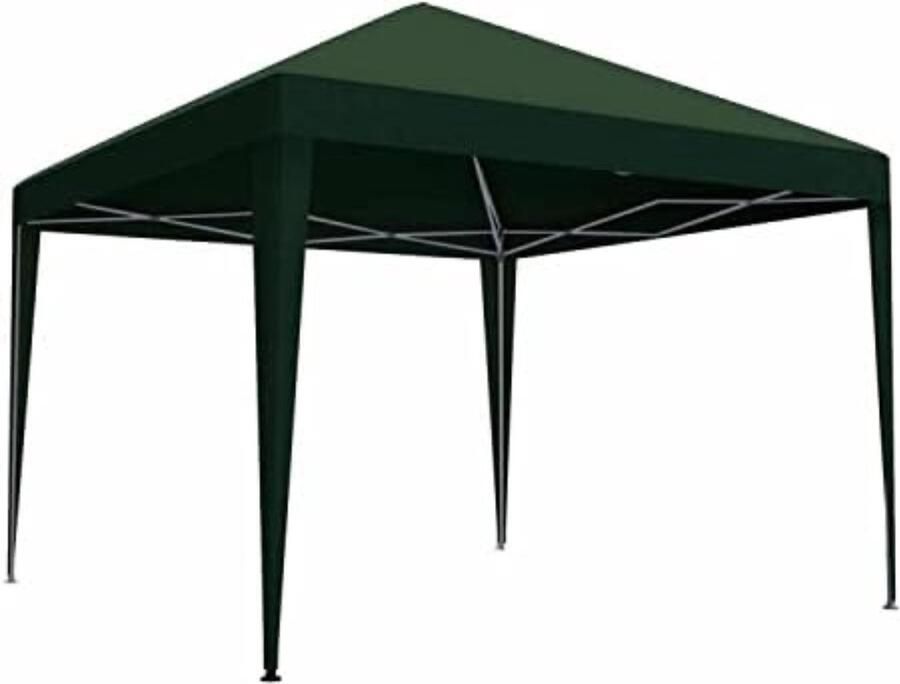 Pop up partytent opvouwbaar Vouwtent 295 x 295 x 255 cm 11 kg Paviljoen Groen