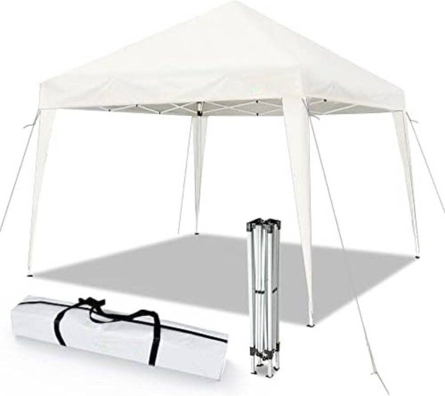 Pop up partytent opvouwbaar Vouwtent 300 x 300 x 250 cm 10 kg Wit