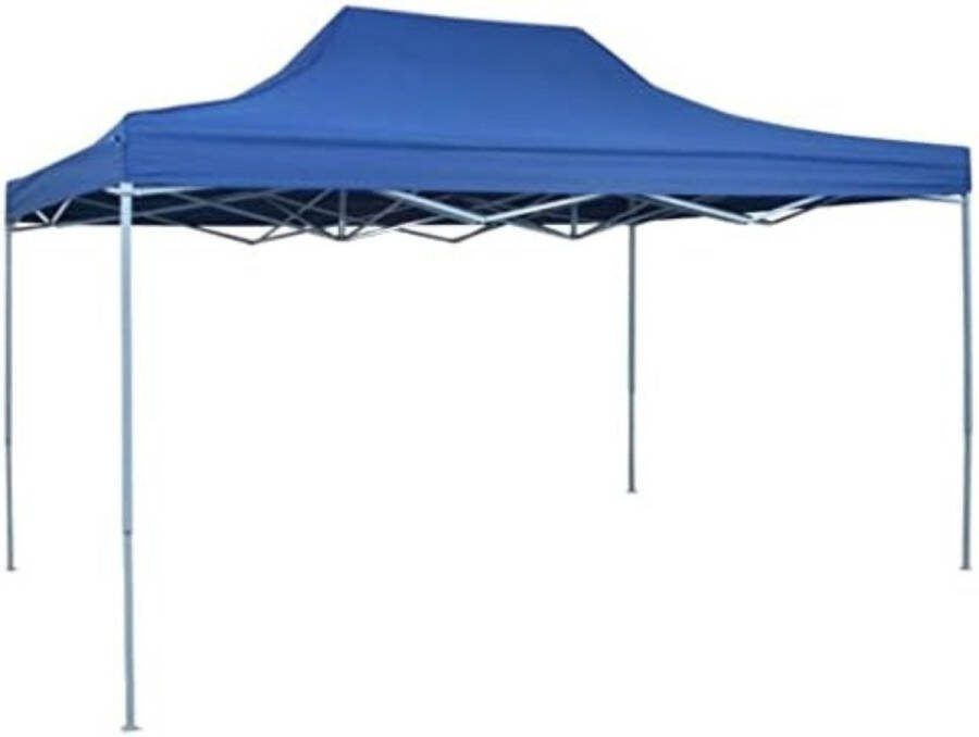 Pop up partytent opvouwbaar Vouwtent 431 x 291 x 315 cm Blauw (helderblauw)