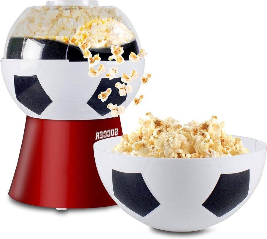 Popcorn machine Football Edition Vetvrije Popcorn in 3 Minuten Snel popcorn maken