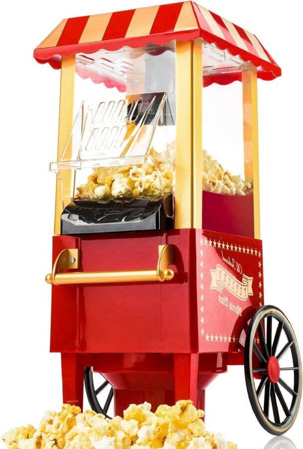 Popcorn Machine Klassieke Popcorn Maker Hete Lucht Vetvrij 39 x 24 cm 1200 watt