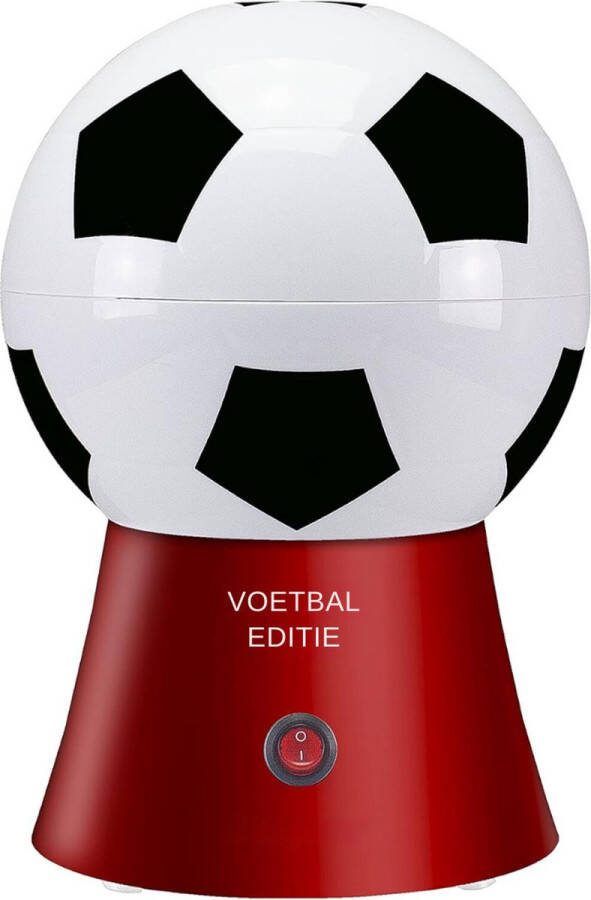 Popcorn Machine Popcorn Maker Antiaanbaklaag Football Edition Vetvrij 2.7L Rood