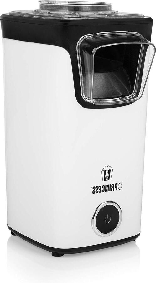Popcornmachine Inclusief Maatbeker Klaar in 3 minuten Wit met Princess popcorn bowl