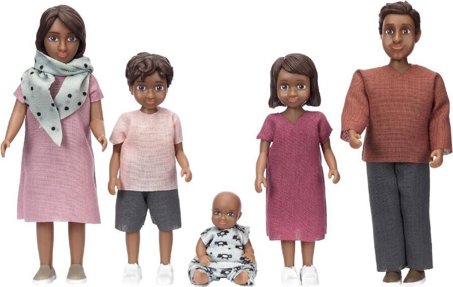 Poppenhuis Familie Nikki Buigpop Poppenhuis Figuren Poppenhuis Accessoires Schaal 1-18 poppenstoel