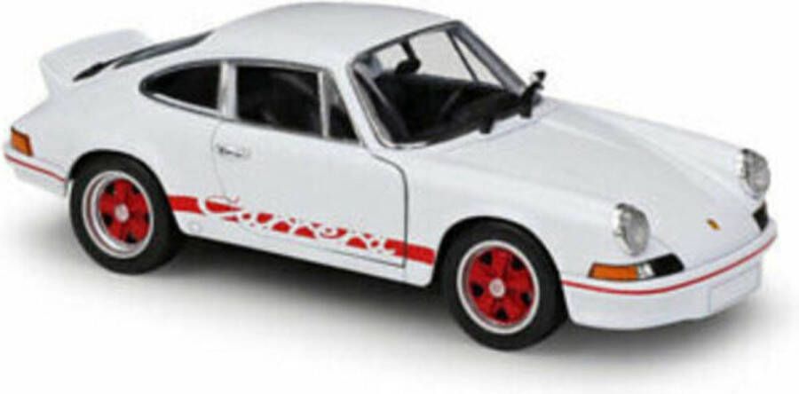 Porsche 911 Carrera RS (Wit Rood) (10 cm) 1 43 Welly Nex [Modelauto Schaalmodel Miniatuurauto]