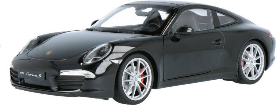 Porsche 911 Carrera S (Zwart) (20 cm) 1 24 Bburago Modelauto Schaalmodel Modelauto Miniatuurauto Miniatuur autos