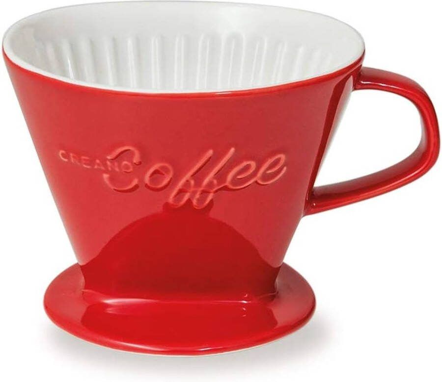 Porseleinen koffiefilter rood
