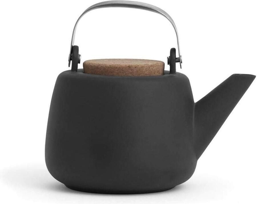 Porseleinen Theepot met Verwijderbare Zeef Storm Kleur Druppelvrij Elegant Handvat 1 3L Voor Losse Thee