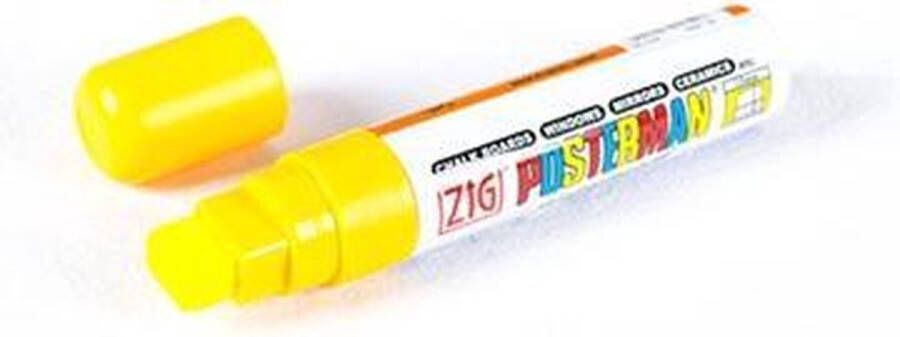 Posterman krijtstift 7-15 mm geel Watervast