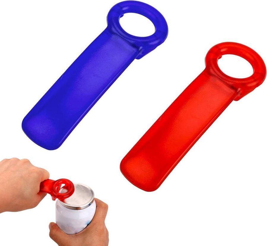 Pot Opener Jar Opener voor Ouderen Kinderen Vrouwen Zwakke Handen Blauw Rood potten opener