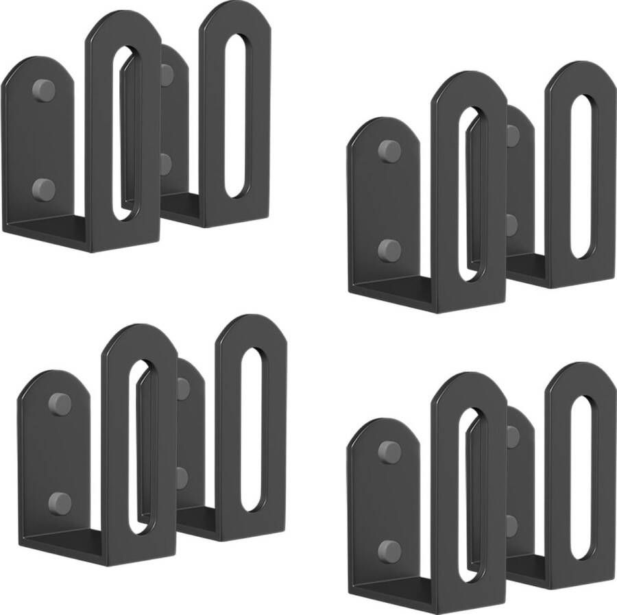 Potdekselhouder dekselhouder keukenpandekselhouders 4 set potdekselorganizer wandmontage geschikt voor alle multifunctionele standhouders met aangepaste breedte