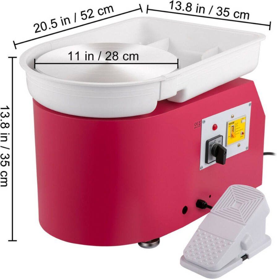Pottenbakkersschijf Draaischijf Pottenbakker Boetseerschijf Draaischijf Pottenbakken Draaischijf Keramiek Roze