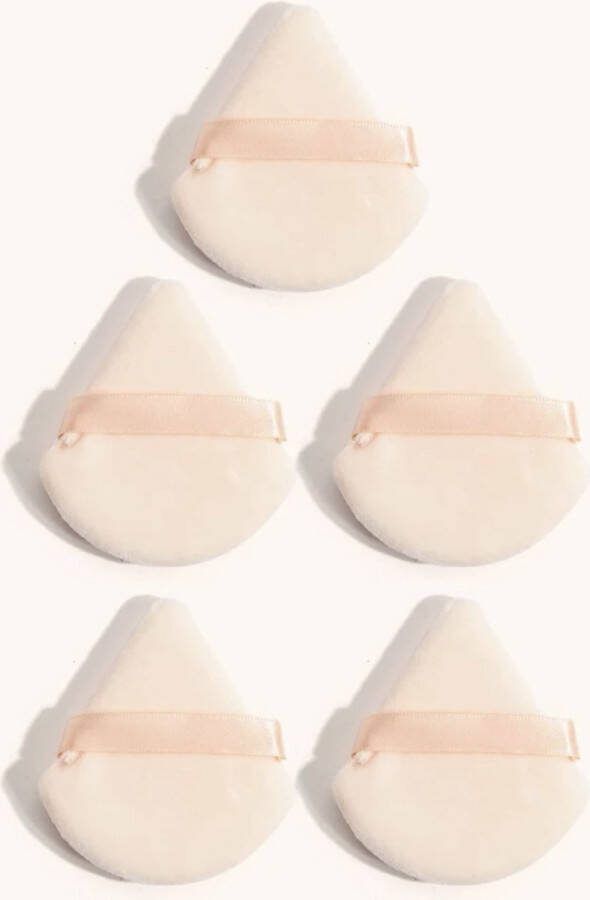 Powder Puff Make-up Sponsje Beauty Blender Powder Puff Driehoek Poederdons Make Up Spons 5 stuks Perzik