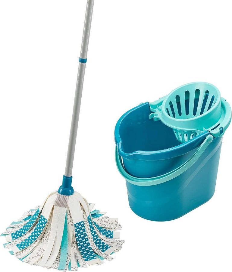 Power Mop 3-in-1 Absorberende Vezels Complete Dweilset Flexibele Mopkopstrips