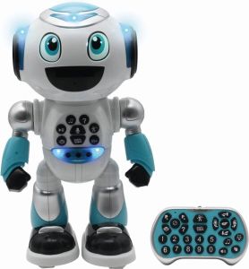 Powerman Advanced STEM robot met quiz muziek spelletjes schijfschieten verhalen incl afstandsbediening (Frans)