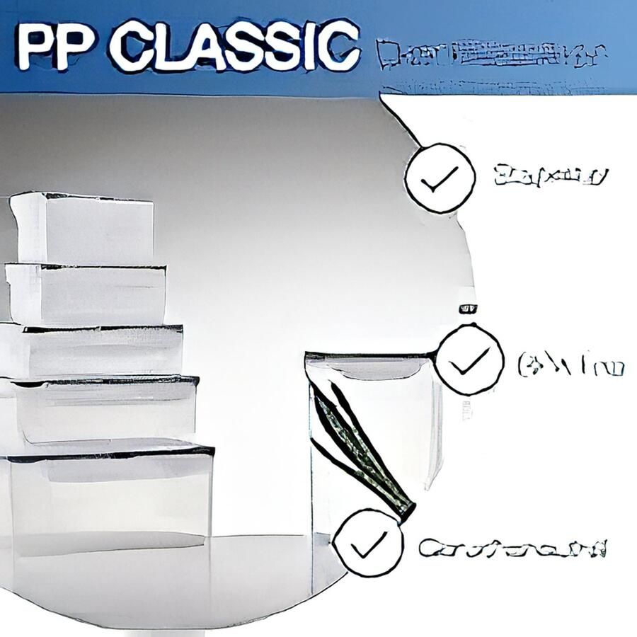 PP Classic voorraaddoos 470 ml 135 x 102 x 68 mm 100% lucht- en waterdicht slim sluitsysteem vershouddoos voor koelkast en vriesvak