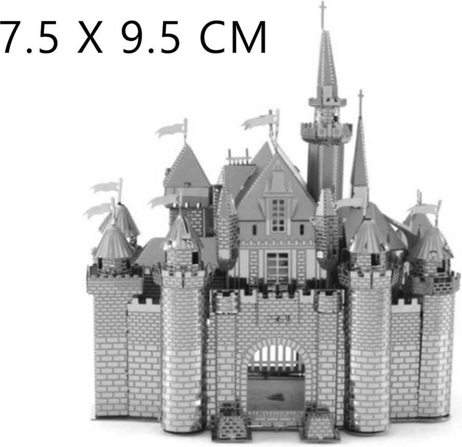 Prachtig Kasteel 3D Metalen Miniatuur Bouwpakket Schaalmodel Puzzel