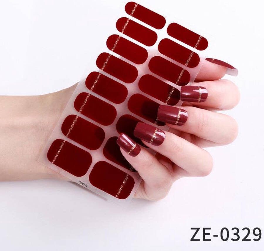 Prachtige nieuwe design NagelStickers 1 vel 16 tips Manicure Nagel stickers Nail stickers