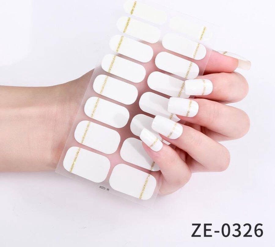 Prachtige nieuwe design NagelStickers 1 vel 16 tips Manicure Nagel stickers Nail stickers