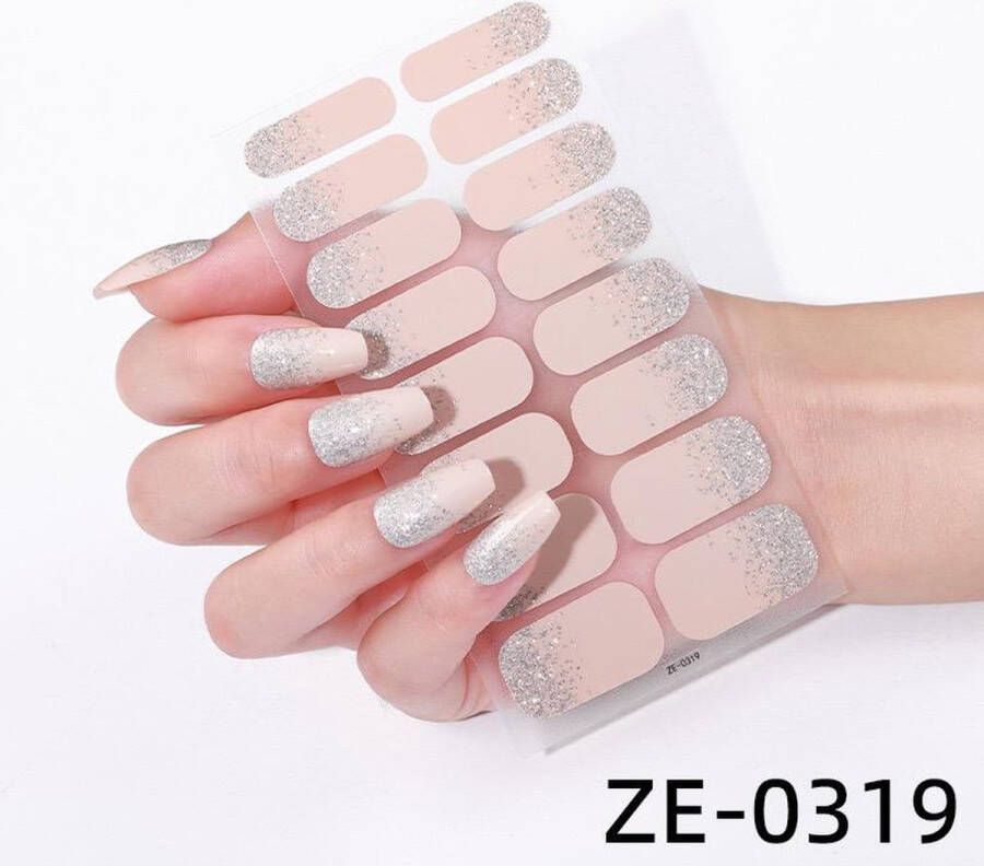 Prachtige nieuwe design NagelStickers 1 vel 16 tips Manicure Nagel stickers Nail stickers