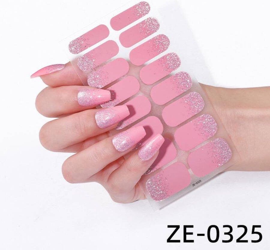 Prachtige nieuwe design NagelStickers 1 vel 16 tips Manicure Nagel stickers Nail stickers