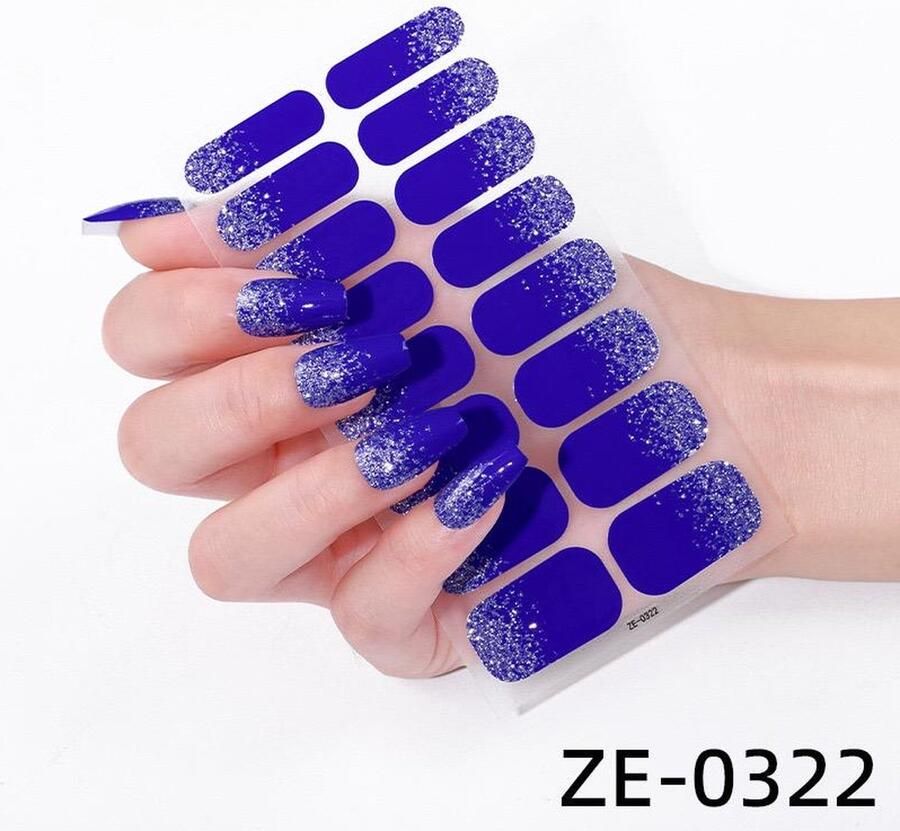 Prachtige nieuwe design NagelStickers 1 vel 16 tips Manicure Nagel stickers Nail stickers