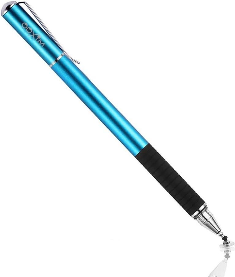 Precisie disc stylus pen blauw compatibel met smartphones en tablets