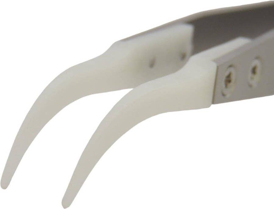 Precisie pincet voor horloges en sieraden Delrin wit antimagnetisch micro precisie pincet (D17B)