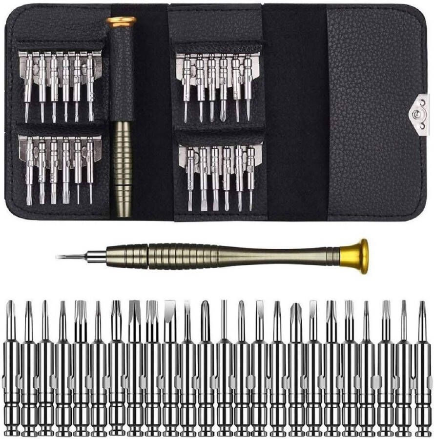 Precisie Schroevendraaier Set 25 in 1 Magnetische Gereedschap Bit Sets voor iPhones iPad Laptop PC MacBook Camera Bril Horloges Andere Elektronica Reparatie enz Screwdriver Set