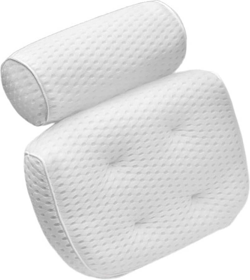 Premium badkussen bad- en spakussen met 4D AirMesh-textiel en zuignappen hoofdsteun en rugleuning comfortabel nekkussen voor home spa whirlpools