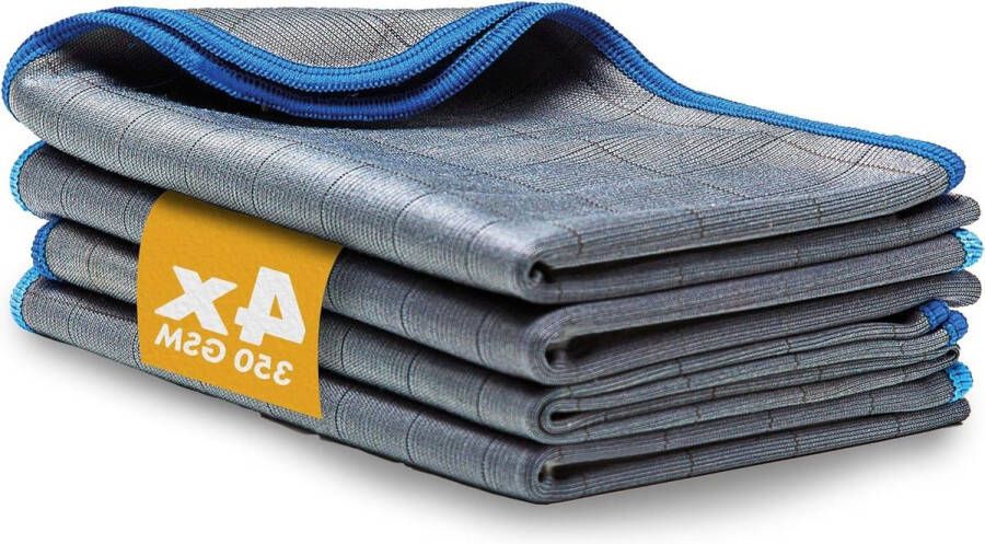 Premium Carbon Microfiber Glasdoeken 50x40cm pluisvrije microvezeldoeken voor streeploze ruiten en ramen carbon vezel polishing doek auto microvezel schoonmaken wafeldoek