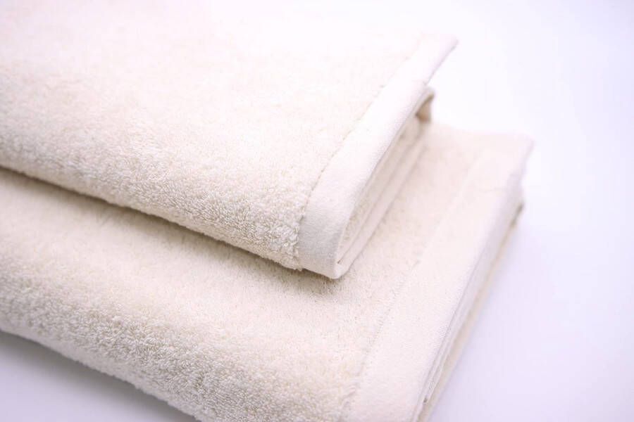 Premium handdoekenset 4-delig 2 Grote badhanddoeken (140 x 70 cm) + 2 handdoeken en gezicht (100 x 50 cm) 100% katoen Superzachte en Absorberende doeken (beige)