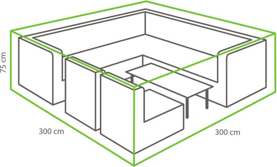 Winza Outdoor Covers Premium beschermhoes loungeset 300 cm Afmeting : 300x300x75 cm