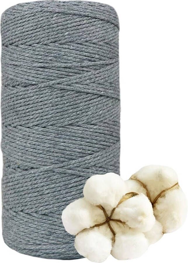 Premium macramégaren macramé koord garen voor doe-het-zelf handwerk 2 mm x 220 m