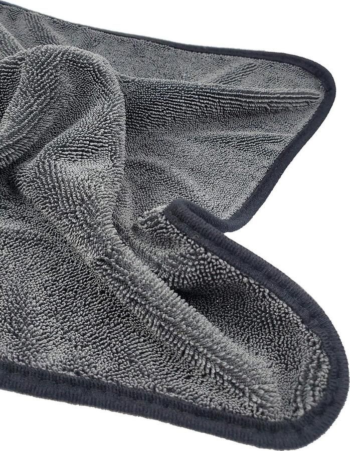 Premium microvezel drooghanddoek glanzende baddrooghanddoek superabsorberend Twist Stack microvezeldoek douchecabinedoek voor waterverwijdering in de douchebadkamer (50 x 60 cm verpakking van 2)
