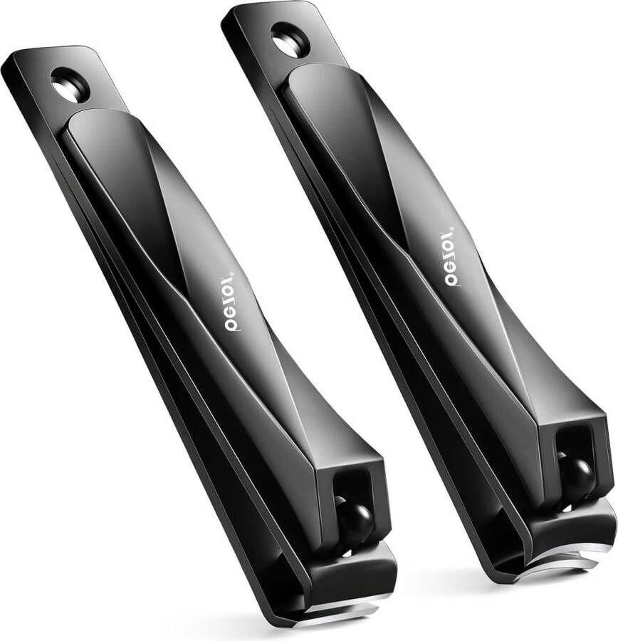 Premium Nagelknipper Set Recht Blad Teennagel Tondeuse en Gebogen Mes Vingernagel Tondeuse Nageltrimmer Cutter voor Dikke Nagels en Ingegroeide Teennagels