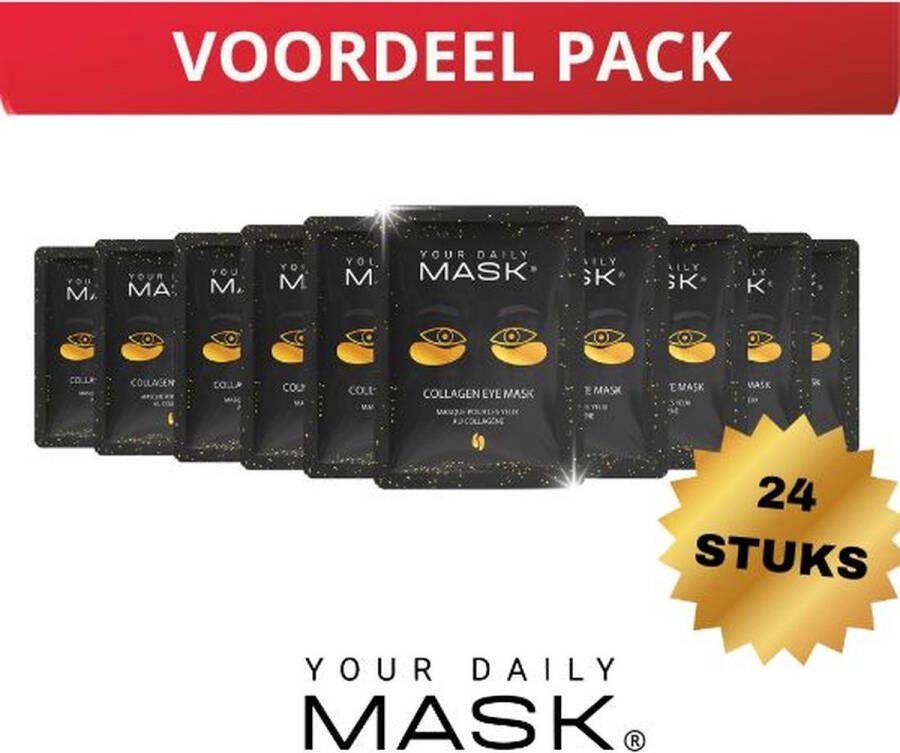 Premium Oogmasker Wallen Your Daily Mask VOORDEEL PACK 24 PAAR Wallen en donkere kringen Oogmasker Collageen Eye Pads – Anti wallen