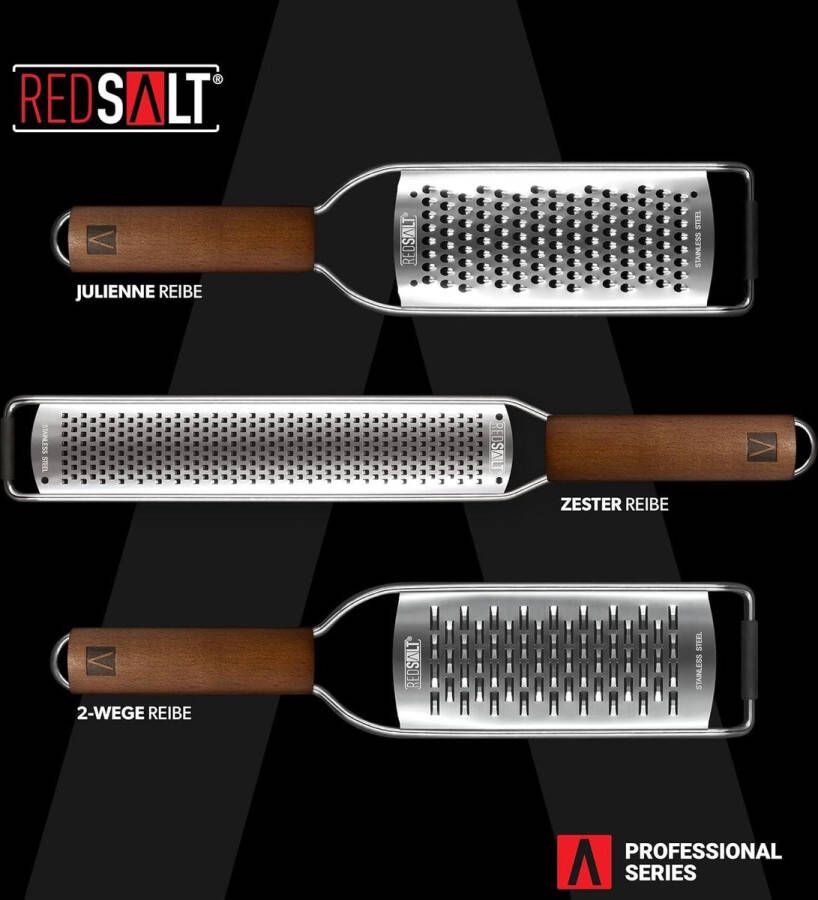 Premium roestvrijstalen zester rasp met houten handvat citroen gember wortel kaas rasp Parmezaanse rasp professionele keuken schaafmachine
