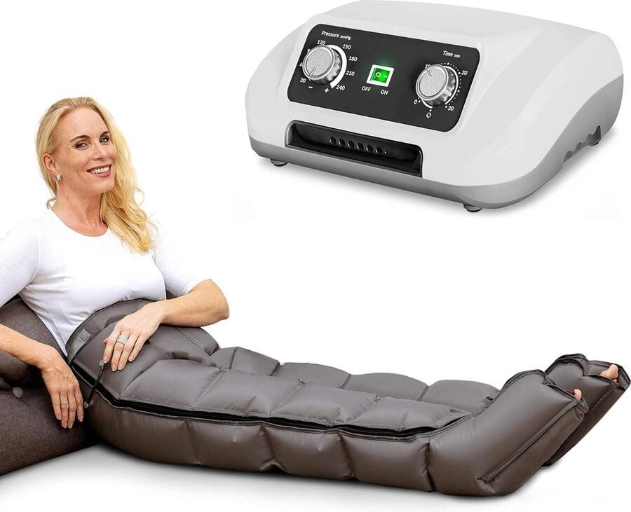 Premium Shiatsu Massagekussen Been Massage Apparaat Elektrische Voor Benen Instelbare Druk en Tijd Met 6 Deactiveerbare Luchtkamers