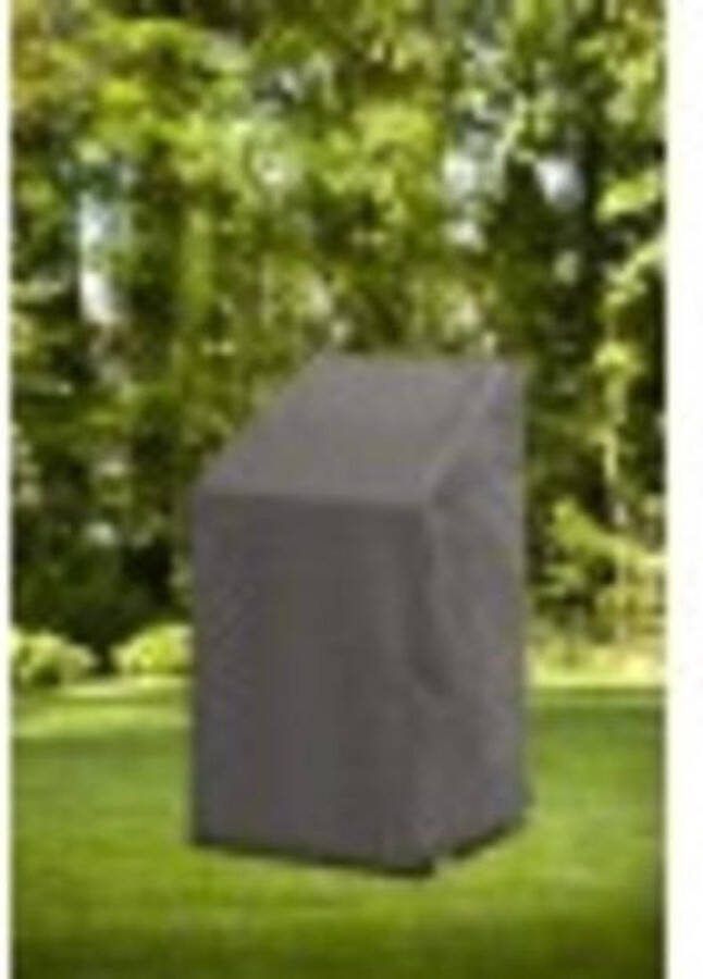 Winza Outdoor Covers Premium Duurzame Beschermhoes voor Stapelstoelen Weerbestendig PP Textiel met Coating Grijs Waterdicht en UV-Bestendig 66x66x128 88 cm 2 Jaar Garantie