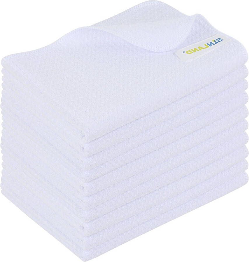 Premium Sublimatie Keukenhanddoeken Snel Stervende Theedoek Polyester Drogen van Gerechten 16 inch x 24 inch 10 stuks Wit