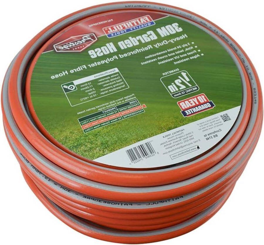 Prestige Heavy-Duty Versterkte PVC Tuinslang 127 mm Diameter Oranje 30 m (98 ft)
