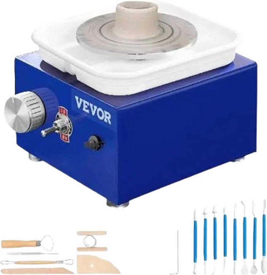 Primero Pottenbakken boetseertafel draaischijf boetseerschijf pottenbakkersschijf pottebakken draaischijf klei keramiek gereedschap keramiek klei 300 RPM