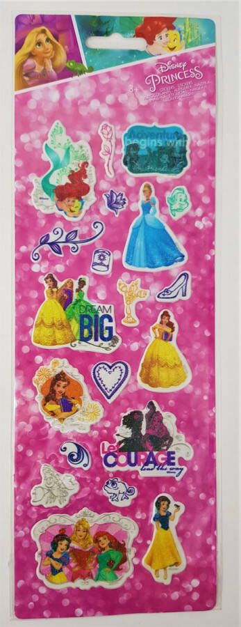 Slammer PRINCESS STICKERVEL ALLE PRINSESSEN VAN D ISNEY