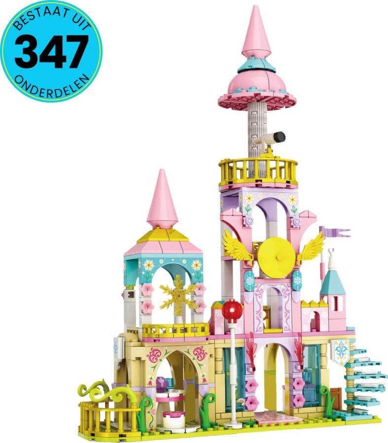 Prinsessen Kasteel Speelgoed Set Geschikt Voor LEGO Vanaf 6 Jaar 347 Bouwstenen Bouwset STEM Speelgoed Bouwsets Bouwspeelgoed Inclusief Handleiding