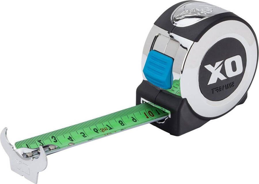 Pro meetlint Metrisch meetlint Zwart zilver 5m met SEO OX Tools P020905 Rolmaat