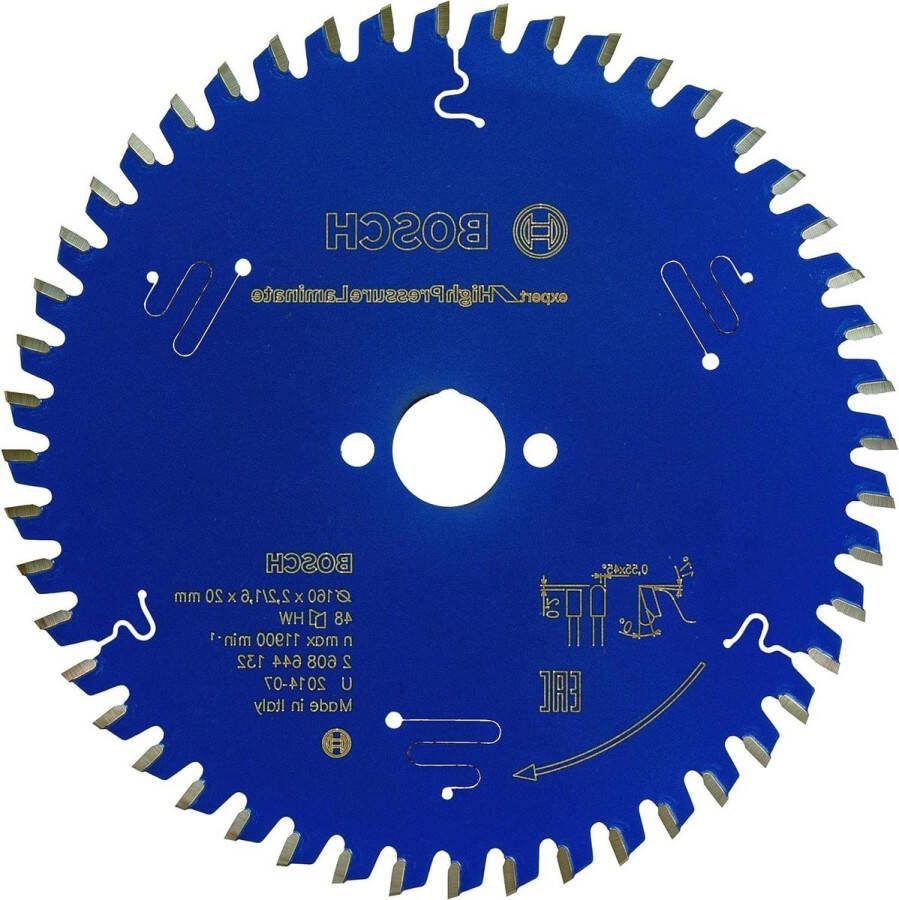 Professional Expert Cirkelzaagblad voor high-pressure laminaat 48 tanden 160 x 20 x 22 mm